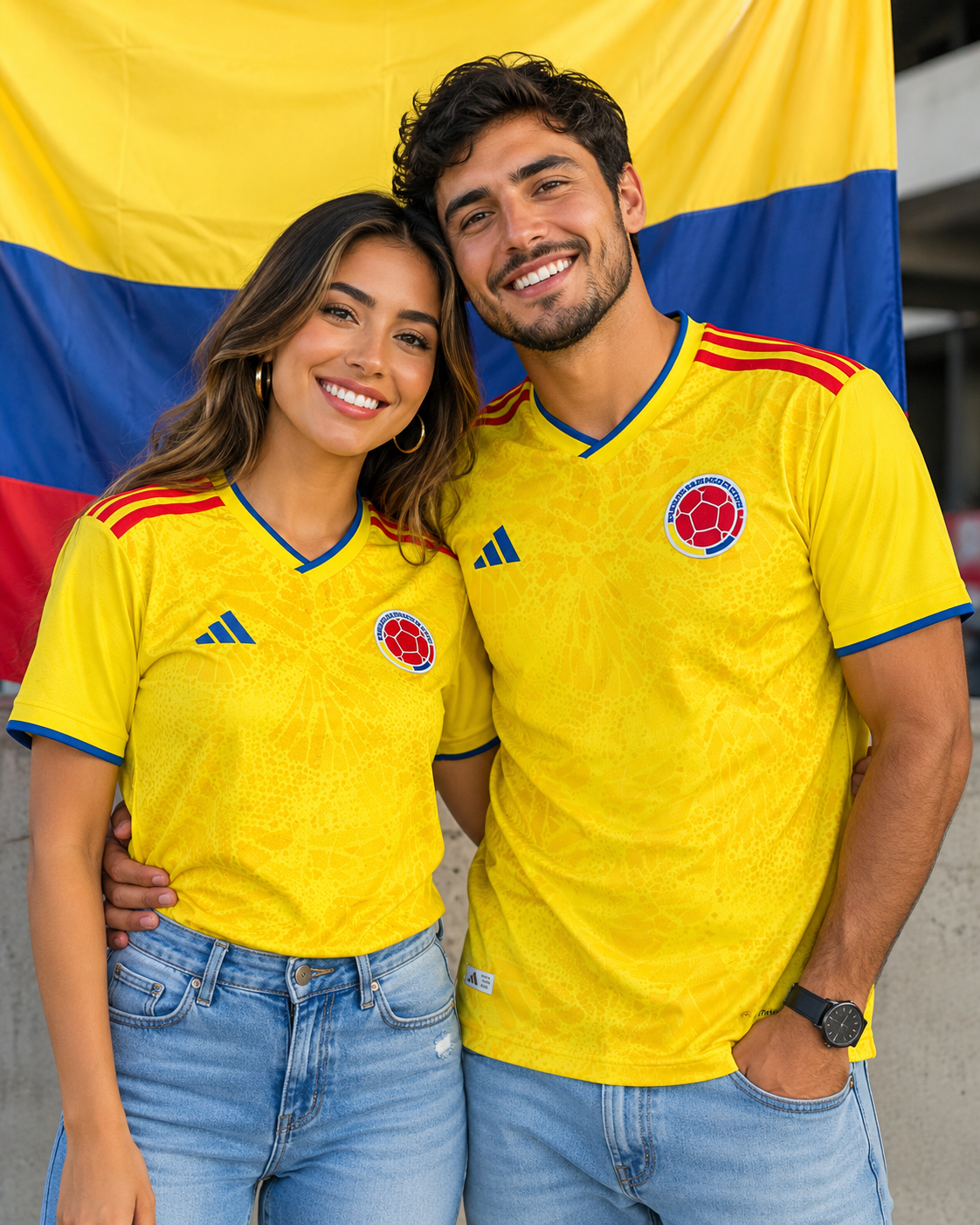 (🔥OFERTA ESPECIAL POR TIEMPO LIMITADO⚡) Camiseta Super Fan Colombia 2026  Caballero/Dama