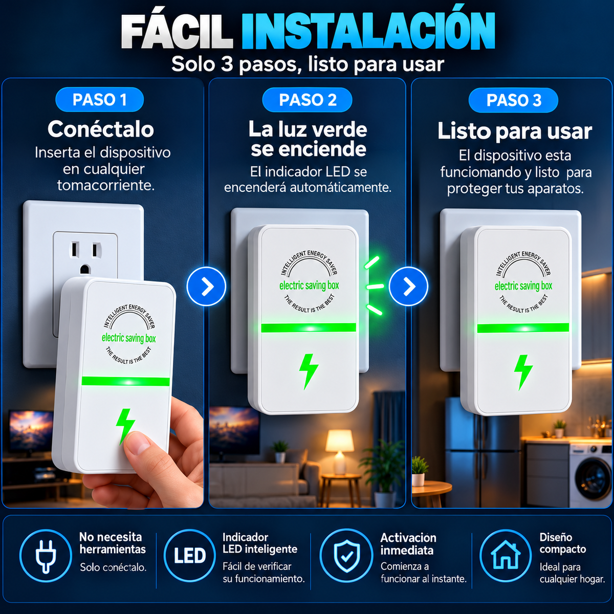 Ahorrador De Energia Power Saver Ia Inte